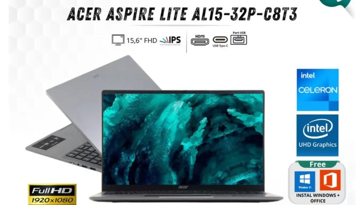Acer Aspire Lite 15: Laptop Terjangkau dengan Prosesor Ryzen 7 dan Layar IPS untuk Warga Blitar