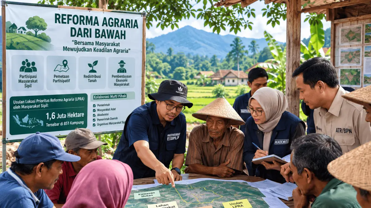 Aksi Masyarakat Sipil: Dorong Reforma Agraria Berbasis Partisipasi di Blitar