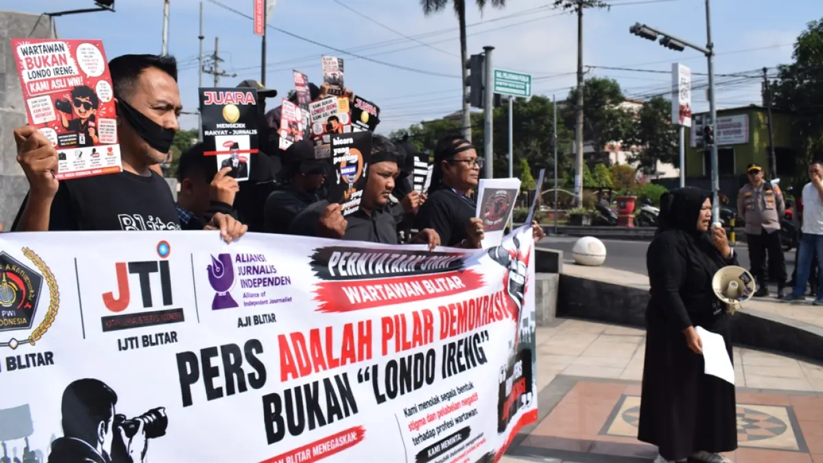 Aksi Wartawan Blitar Raya: Penolakan Terhadap Istilah 'Londo Ireng' dari Presiden Prabowo Subianto