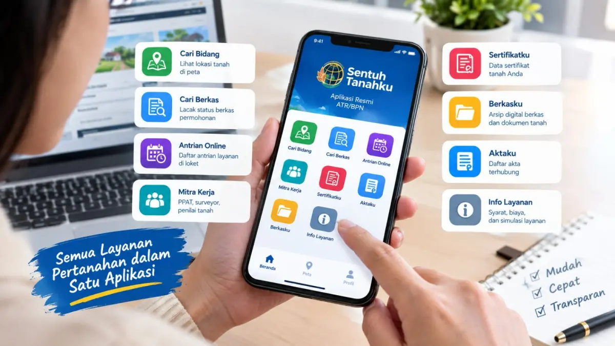 Aplikasi Sentuh Tanahku Hadirkan Fitur Info Layanan untuk Masyarakat Blitar