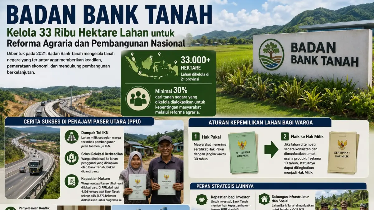 Badan Bank Tanah: Mengelola 33 Ribu Hektare Lahan untuk Reforma Agraria dan Pembangunan Berkelanjutan di Blitar