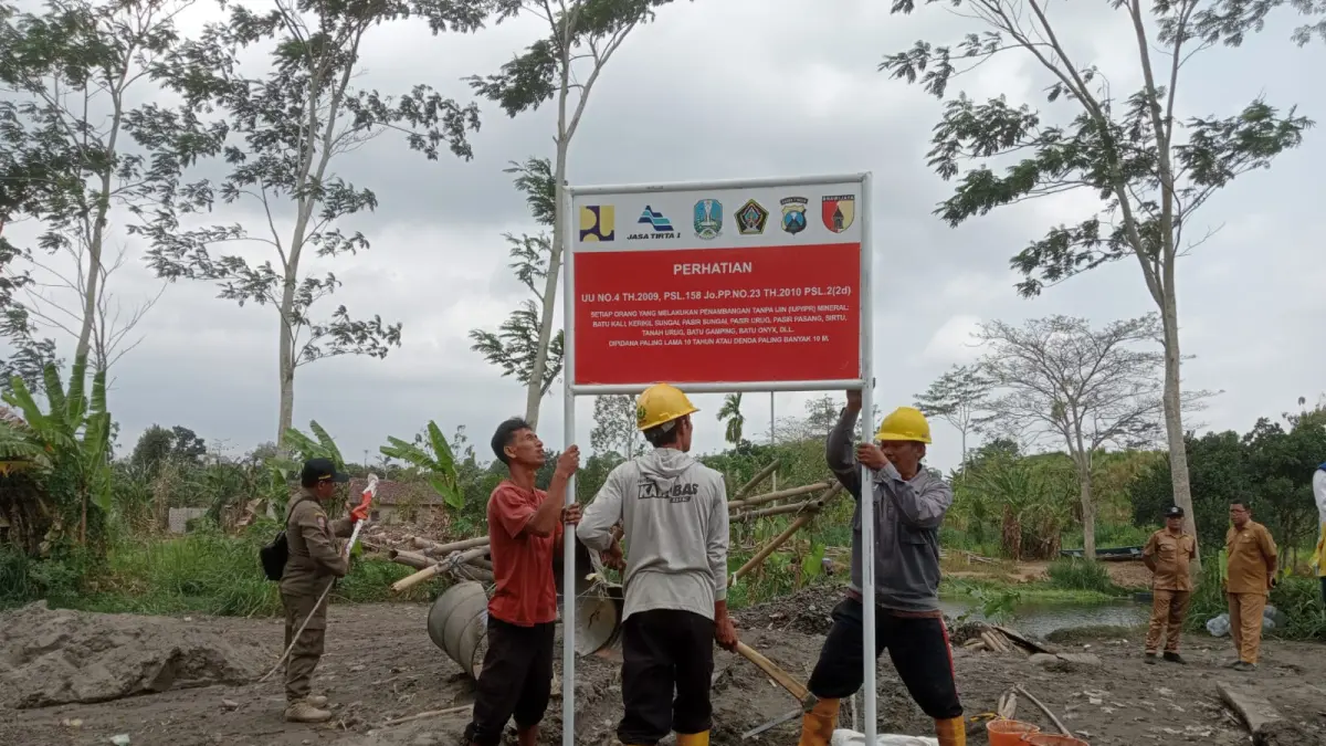 BBWS Brantas Tindak Tegas Tambang Galian C Ilegal di Blitar