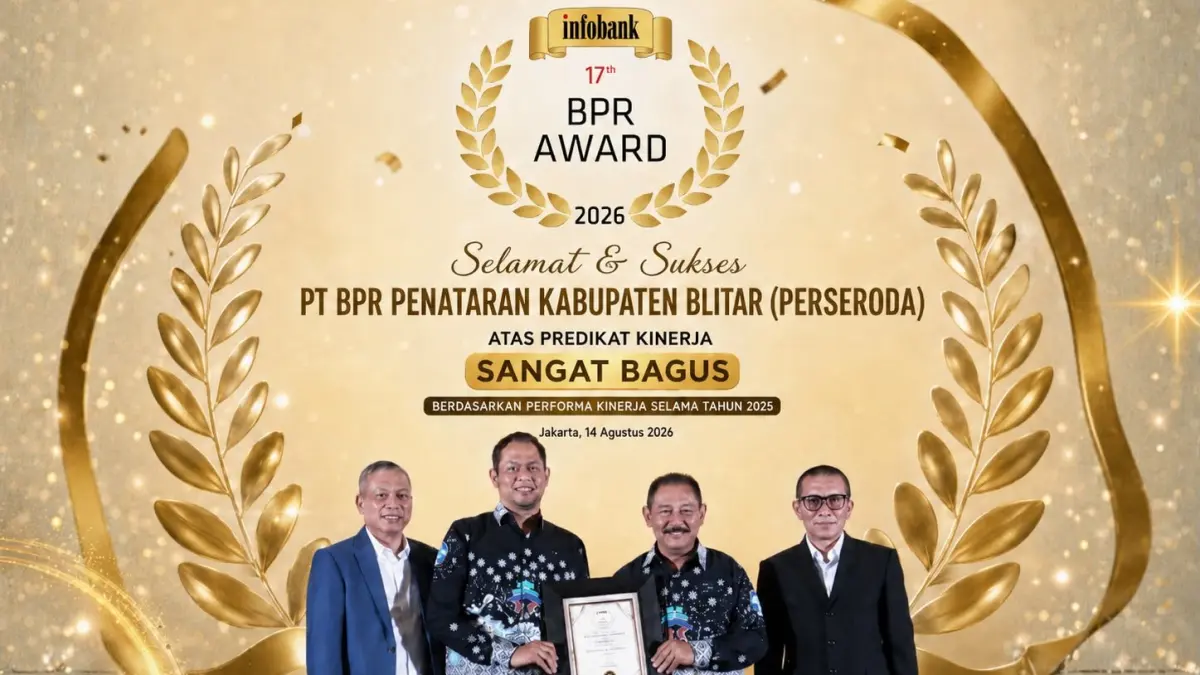 BPR Penataran Blitar Raih Penghargaan Bergengsi Infobank BPR Award 2026