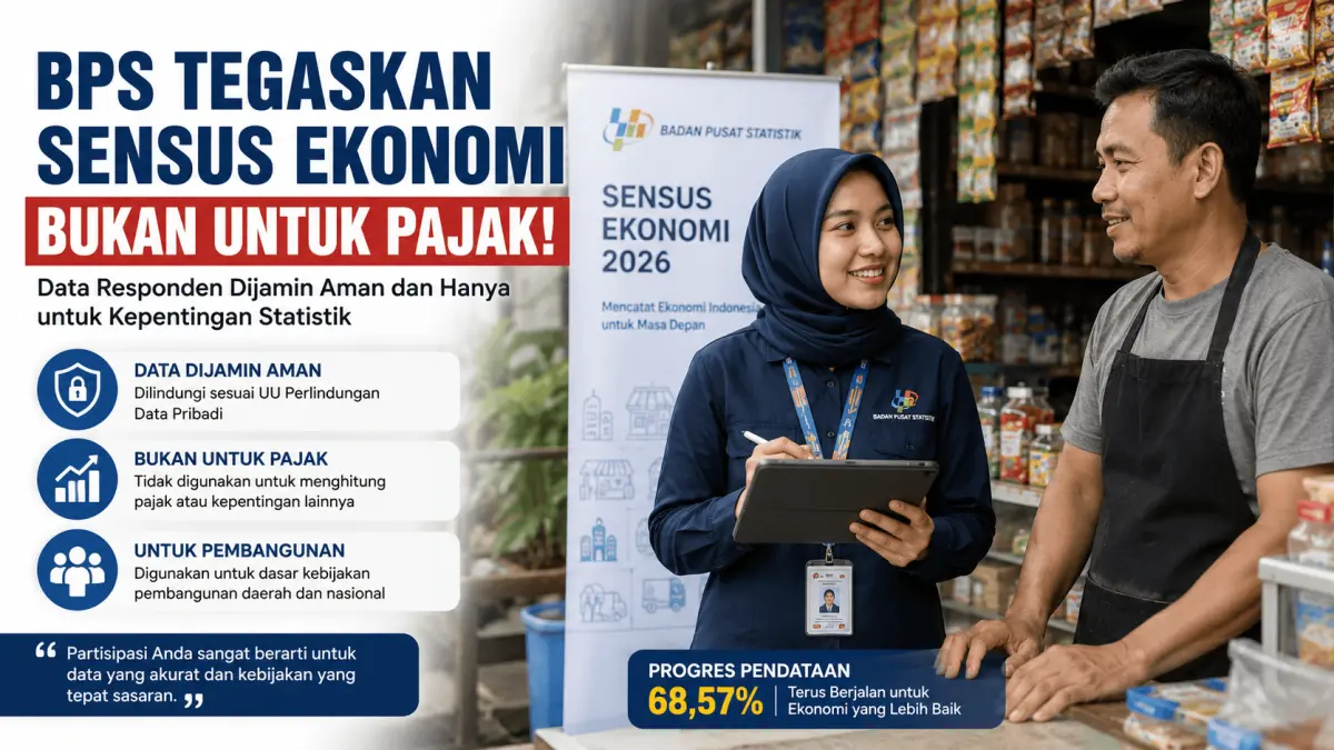BPS Blitar: Sensus Ekonomi Tidak untuk Pajak, Pelaku Usaha Diminta Tidak Khawatir