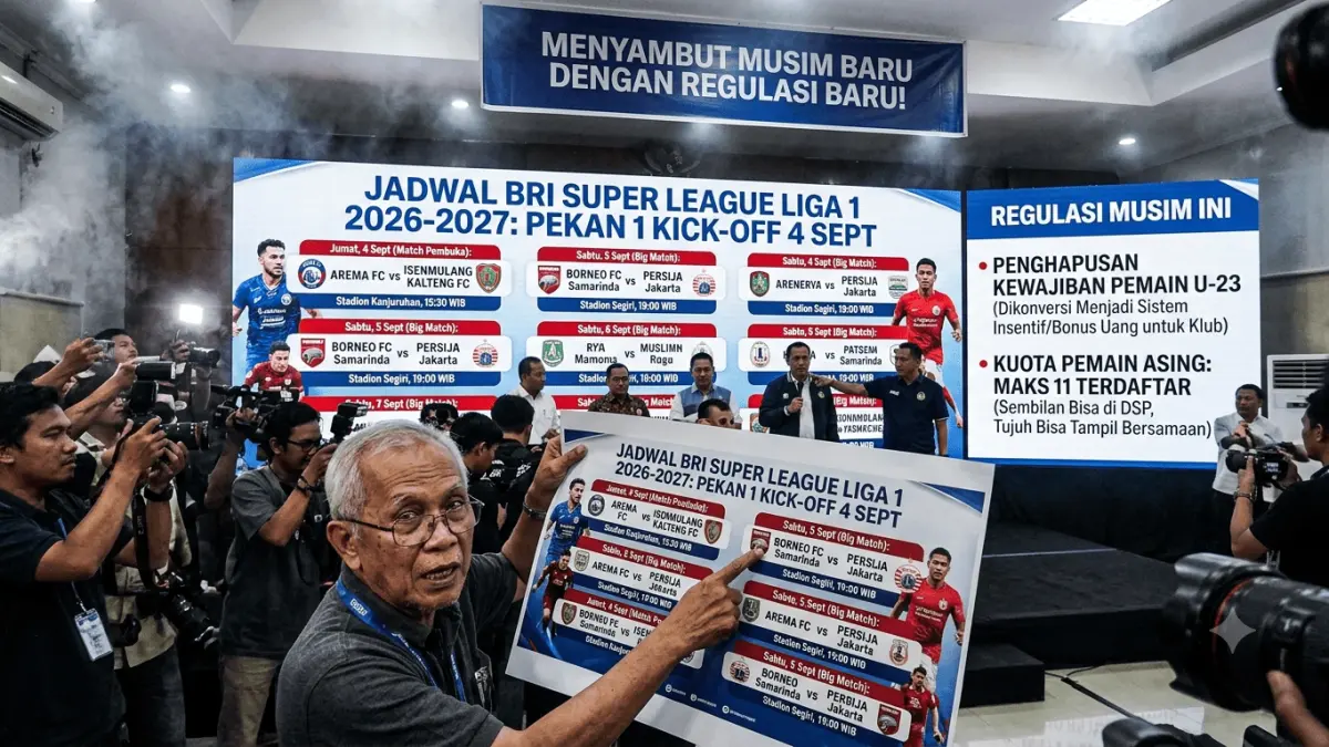 BRI Super League Liga 1 2026-2027: Pekan Pertama Dimulai 4 September di Malang