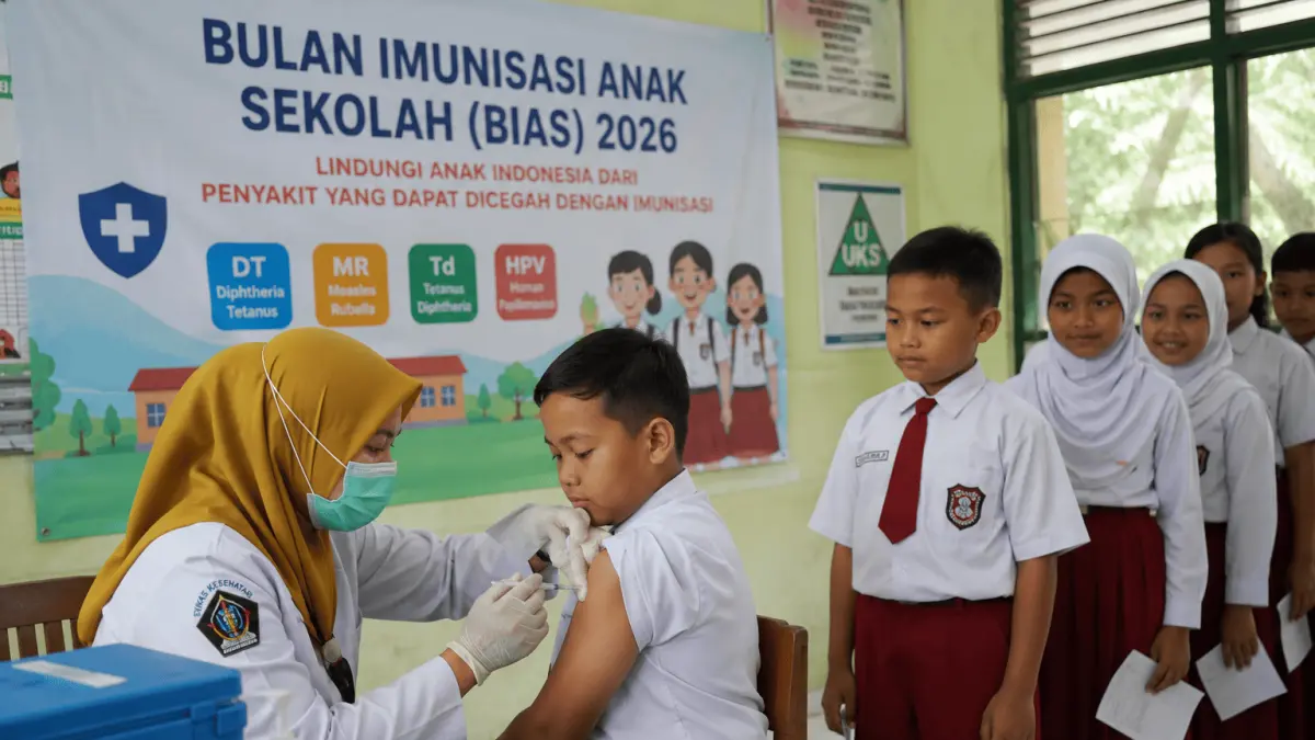 Dinas Kesehatan Kabupaten Blitar Targetkan Vaksinasi 48.065 Siswa Melalui Program Bulan Imunisasi Anak Sekolah 2026
