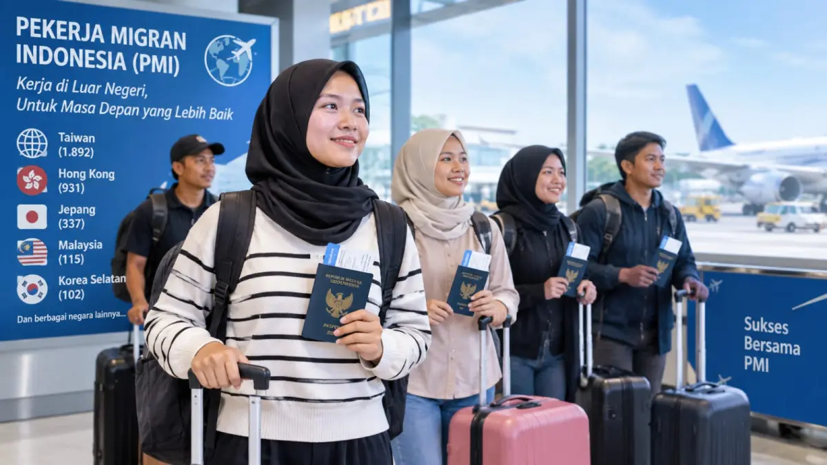 Dominasi Perempuan dalam Tenaga Kerja Migran: 3.636 Warga Blitar Menjadi PMI