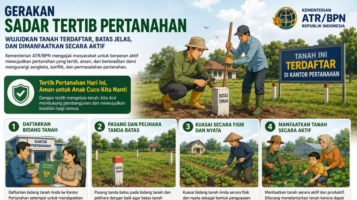 Dorong Keteraturan Pertanahan di Blitar: Warga Diharapkan Daftar dan Pasang Tanda Batas Tanah