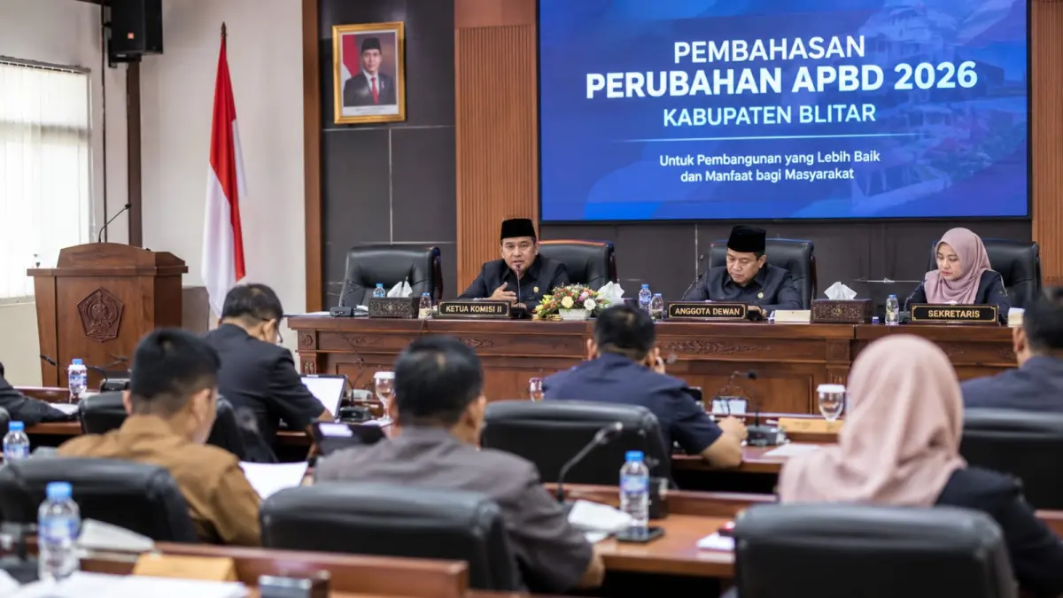 DPRD Kabupaten Blitar Dorong Penetapan Perubahan APBD 2026 Sebelum September