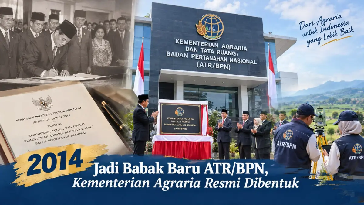 Era Baru Pertanahan di Indonesia: Pembentukan Kementerian Agraria dan Tata Ruang