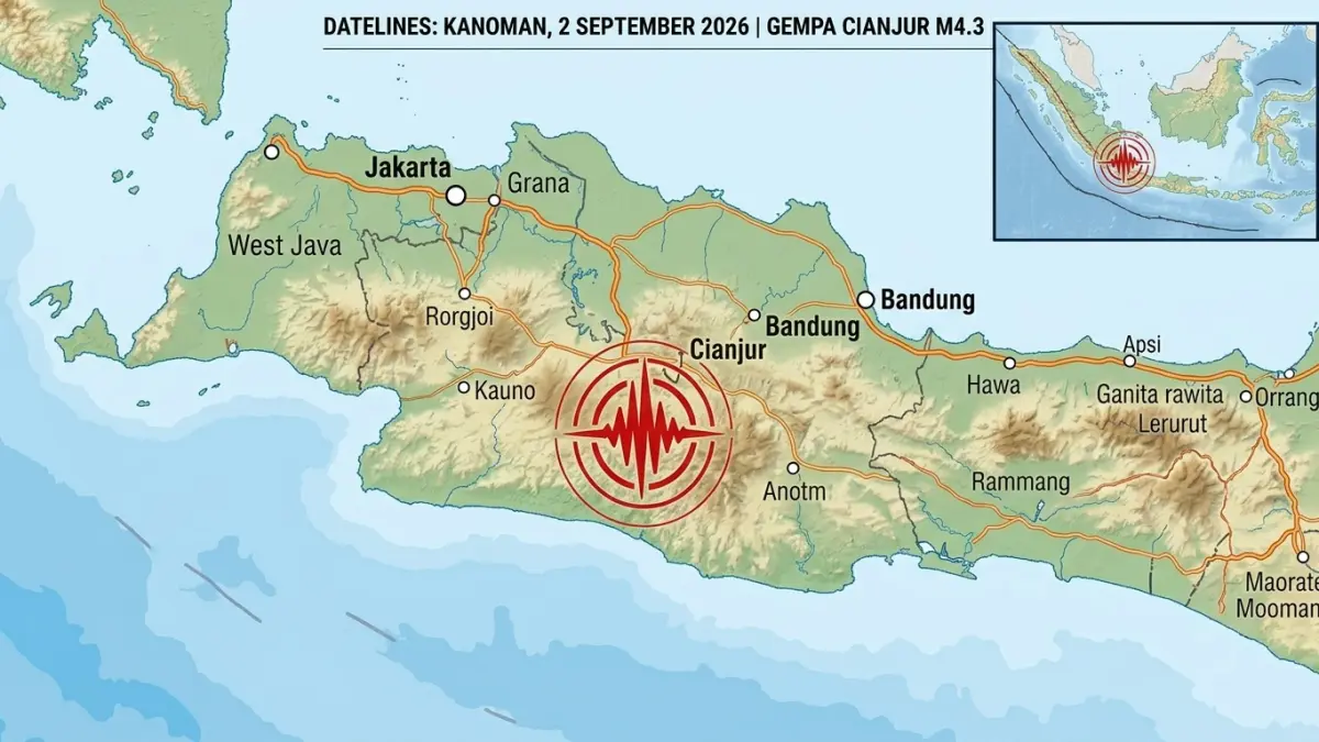 Gempa Cianjur 4,3 SR Guncang Wilayah Kanoman, Warga Blitar Merasa Getaran