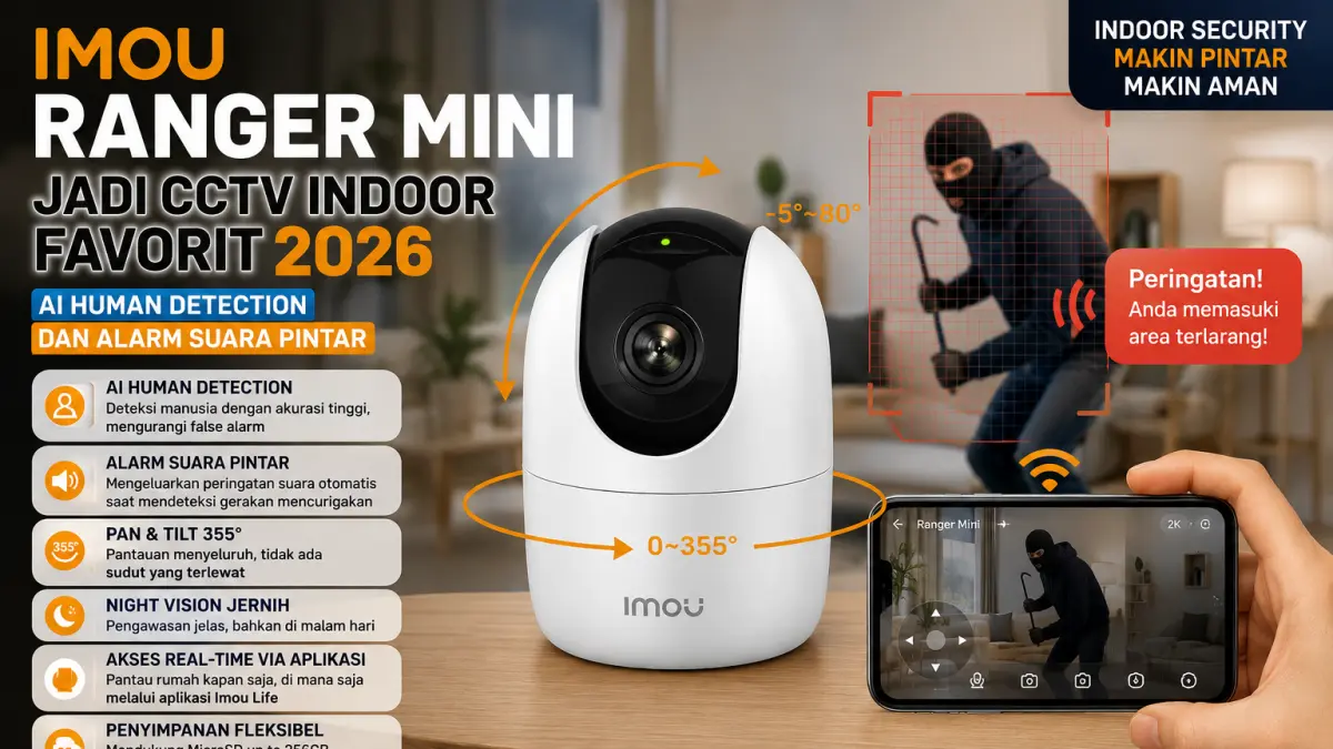 IMOU Ranger Mini: Solusi Keamanan Dalam Rumah Terbaik untuk Masyarakat Blitar di 2026