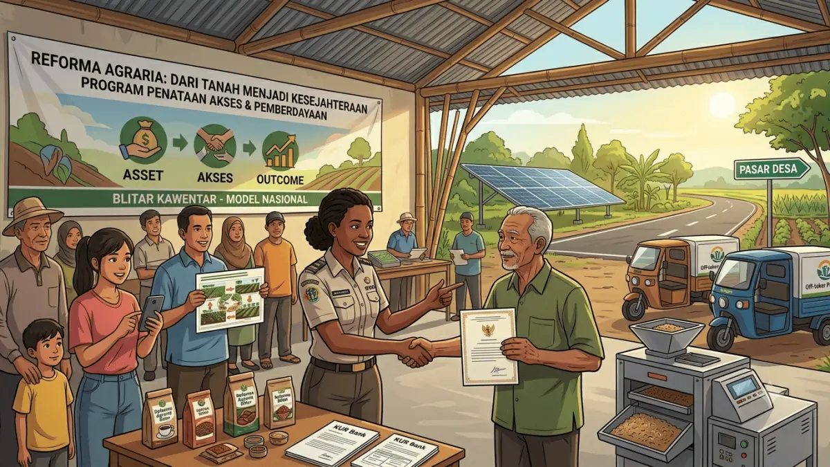 Inovasi ATR/BPN: Sertifikasi Tanah Sebagai Modal Usaha Tanpa Agunan di Blitar