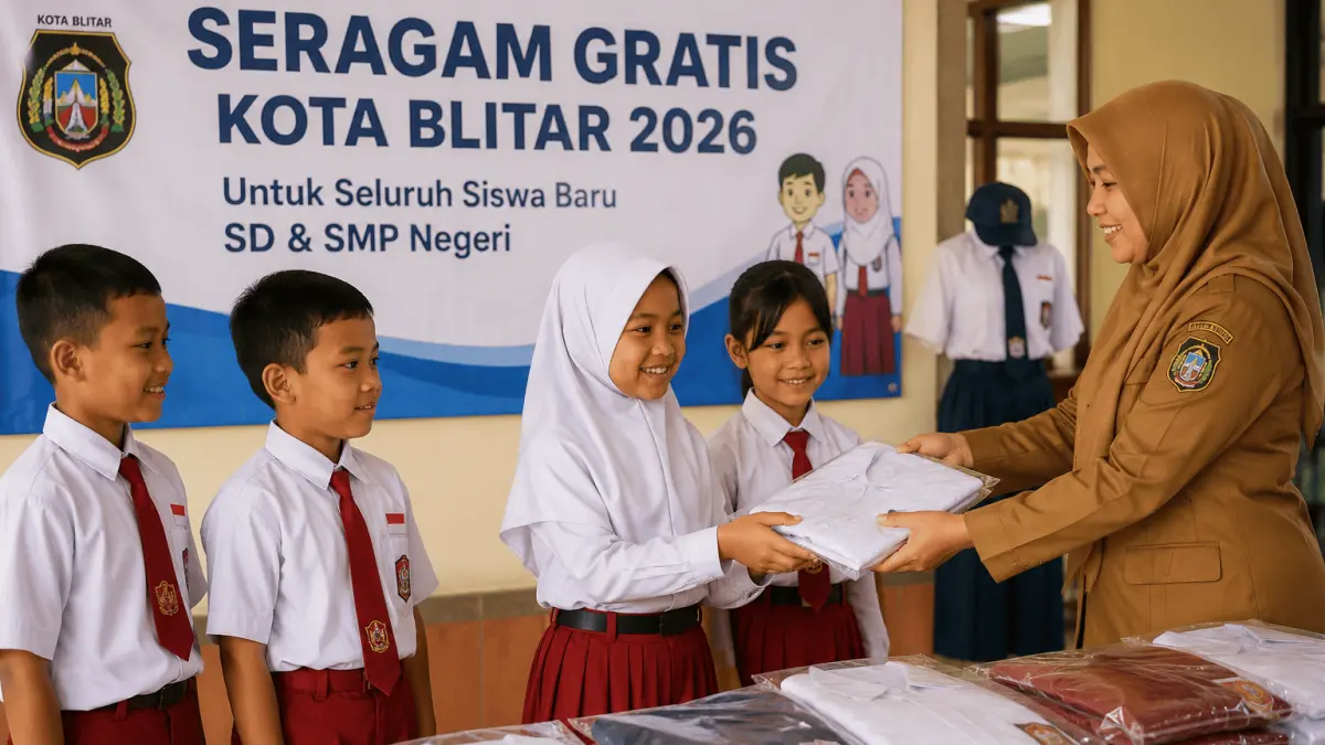 Inovasi Seragam Gratis di Kota Blitar 2026: Siswa Luar Daerah Kini Berhak Mendapatkan Fasilitas