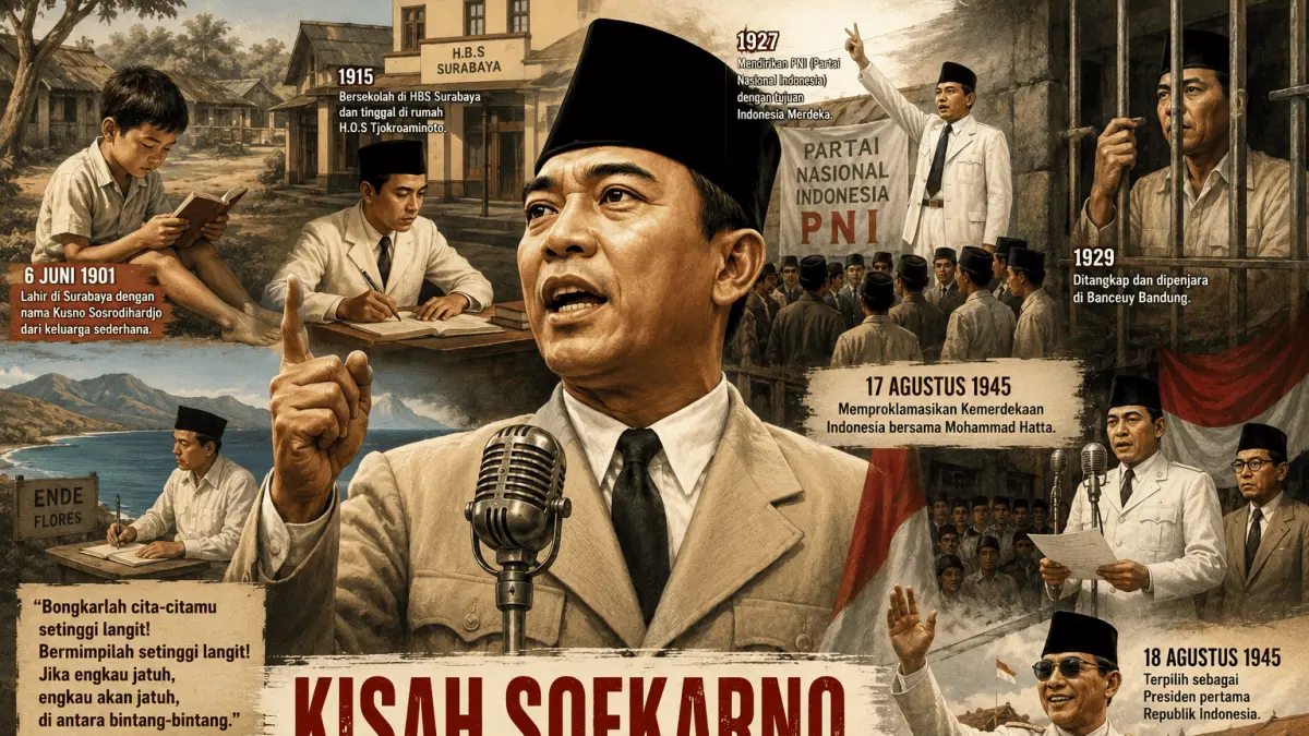 Jejak Perjuangan Soekarno: Dari Penjara Menuju Proklamasi Kemerdekaan Indonesia