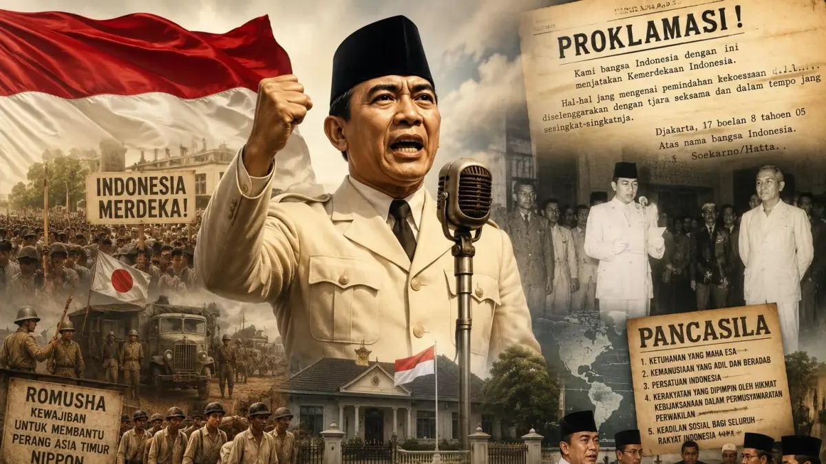 Jejak Sejarah Soekarno: Dari Kontroversi hingga Proklamasi Kemerdekaan Indonesia