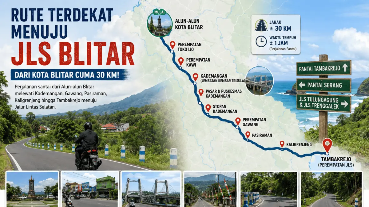 Jelajahi Rute Menarik Menuju JLS dari Kota Blitar: Nikmati Panorama Alam yang Memukau dalam 30 Km!