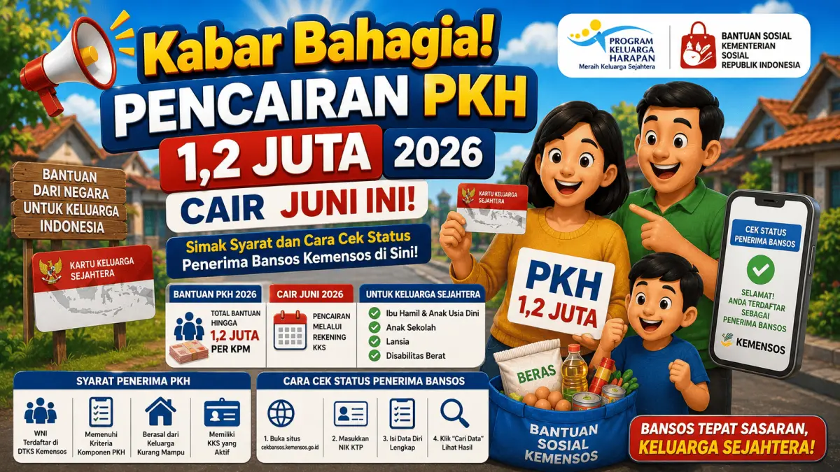 Kabar Baik bagi Keluarga Penerima Manfaat: Pencairan PKH 1,2 Juta Awal Juni 2026 Segera Dimulai