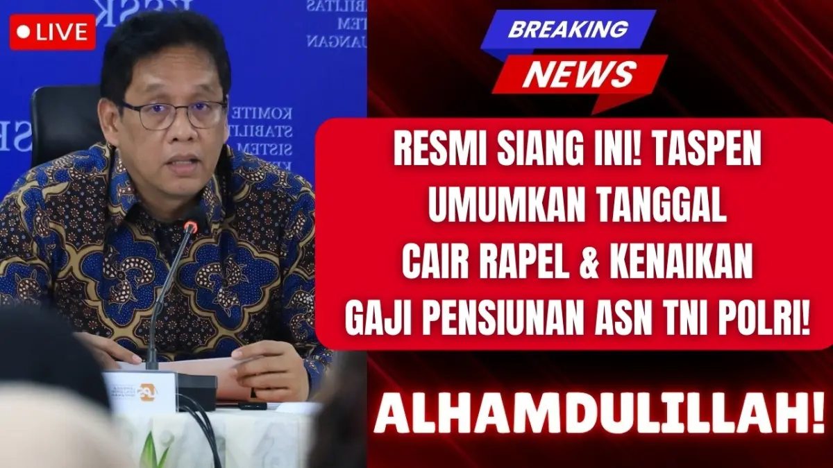 Kabar Baik: Pencairan Rapel dan Kenaikan Gaji Pensiun untuk ASN, TNI, dan Polri Dimulai
