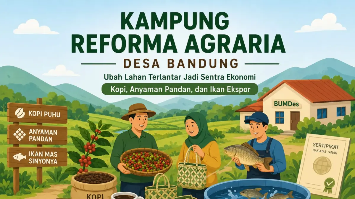 Kampung Reforma Agraria Desa Bandung: Transformasi Lahan Terlantar Menjadi Pusat Ekonomi Berkelanjutan