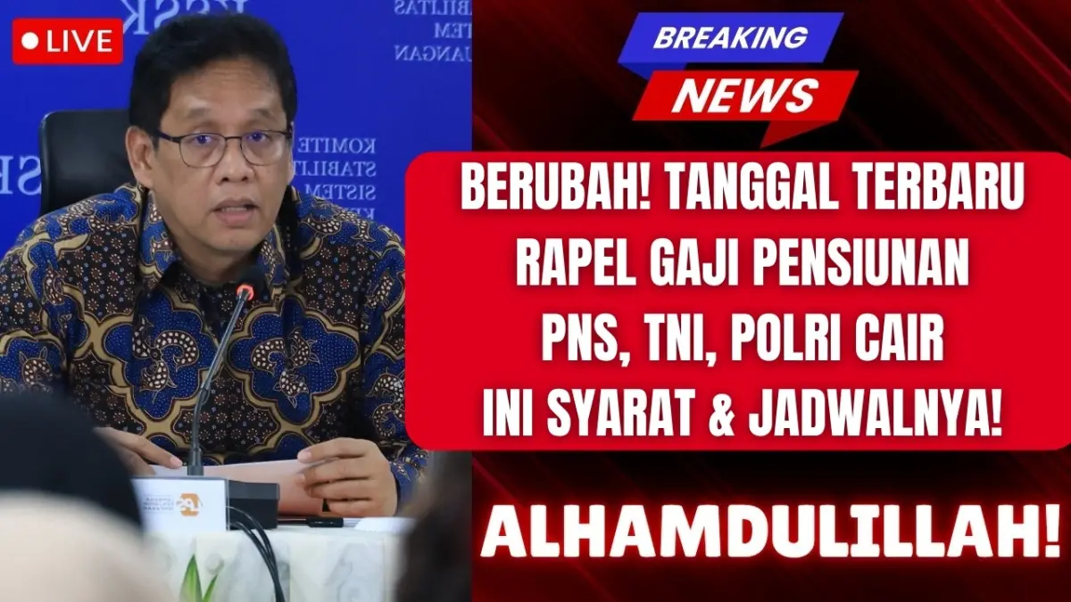 Kapan Cairnya Rapel Gaji Pensiun 2025? Ini Jadwal dan Syarat Penting yang Perlu Diketahui Pensiunan di Blitar
