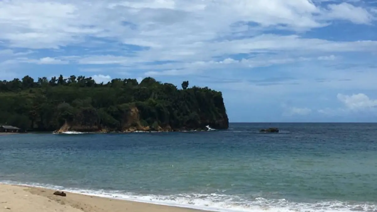 Keindahan Pantai Tambakrejo Blitar: Pemecah Ombak Panjang Memperindah Pemandangan Laut