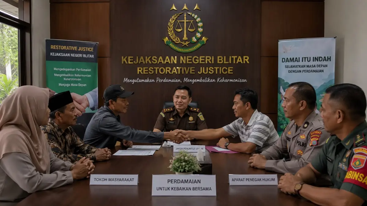 Kejari Blitar Terus Optimalisasi Restorative Justice: 10 Kasus Pidana Sukses Diselesaikan