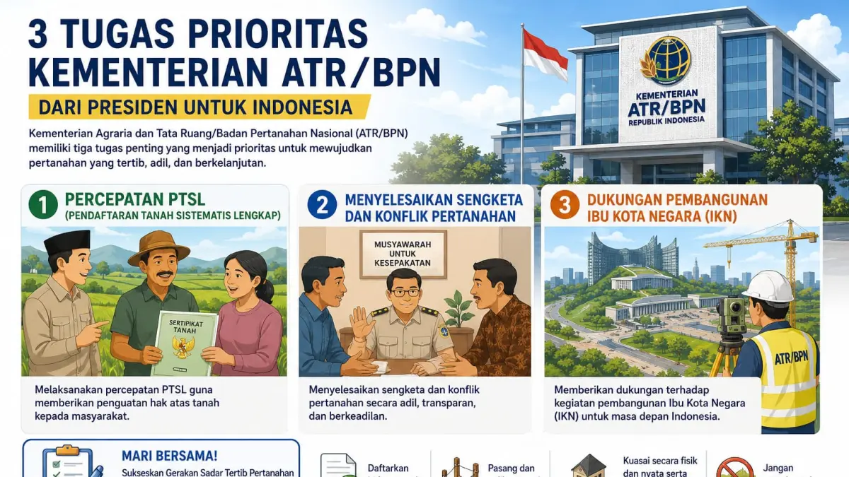 Kementerian ATR/BPN Diganjar Tiga Tugas Strategis oleh Presiden: Fokus pada Percepatan PTSL untuk Masyarakat Blitar