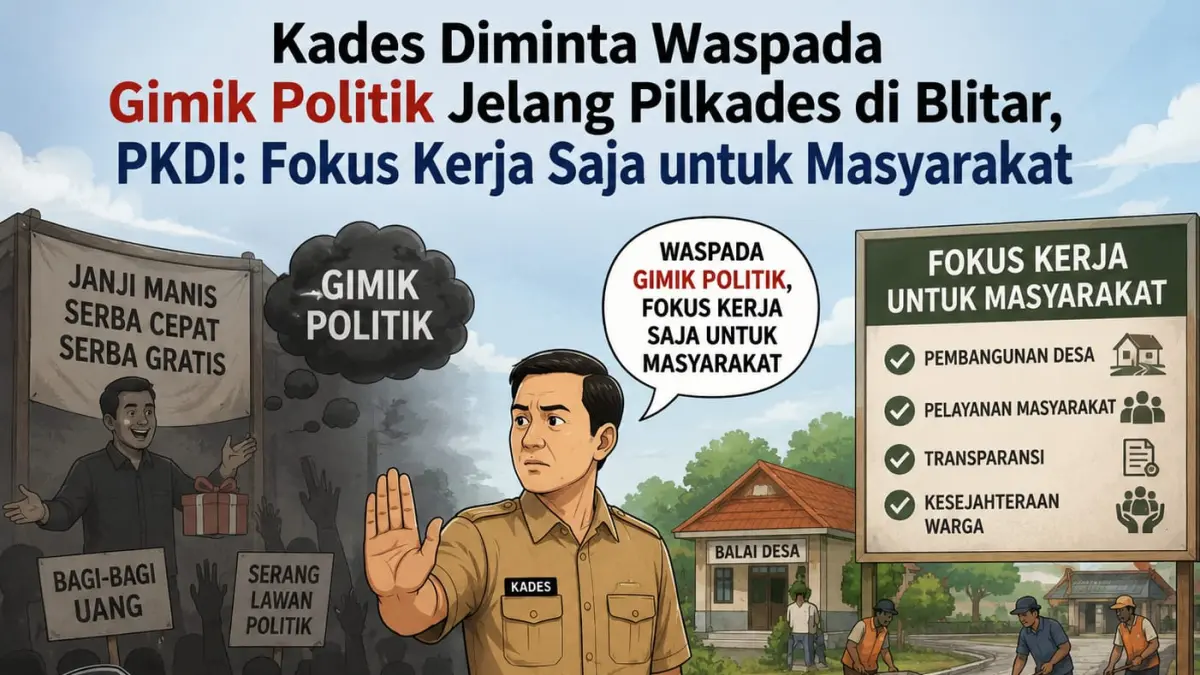 Kepala Desa Dihimbau Waspada Terhadap Gimik Politik Menjelang Pilkades di Blitar