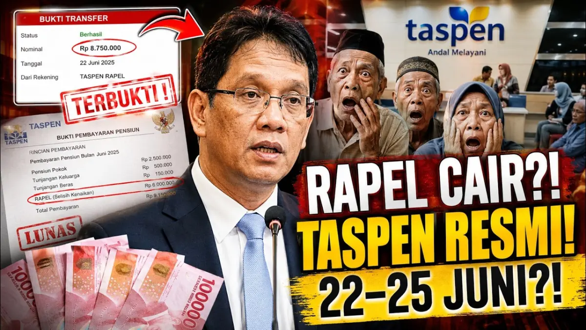 Kepastian Pencairan Rapel Gaji Pensiunan ASN, TNI, dan Polri pada 22-25 Juni 2026