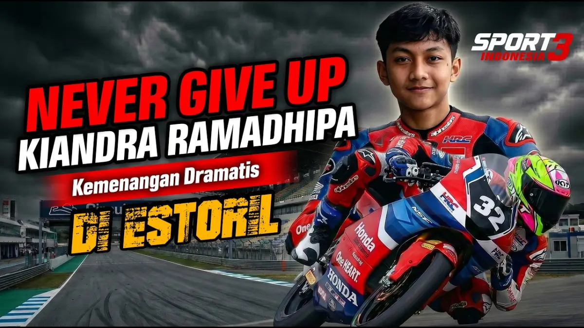 Kiandra Ramadhipa Raih Juara di Moto3 Junior Estoril: Aksi Gemilang yang Mengharumkan Nama Indonesia
