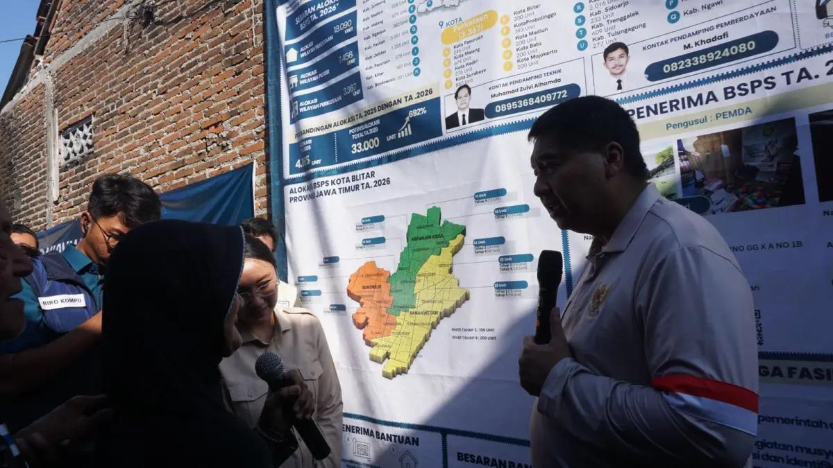 Kota Blitar Terima Tambahan 444 Unit Bantuan Perbaikan Rumah Tidak Layak Huni, Total Menjadi 744 Unit