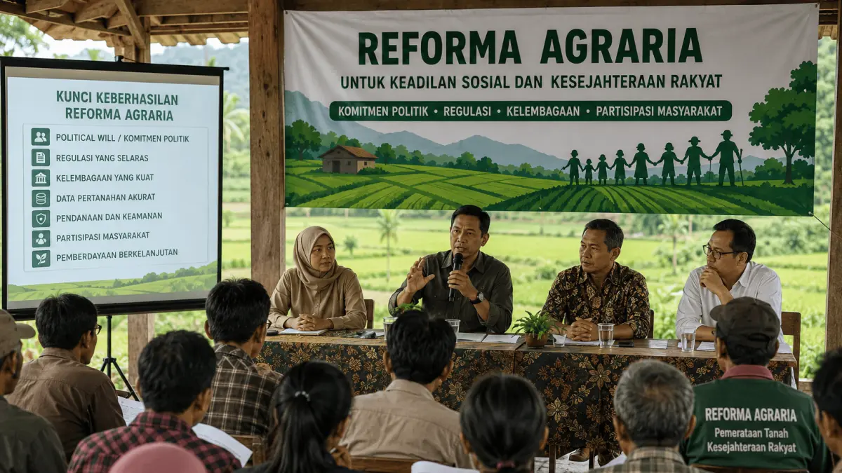 Kunci Keberhasilan Reforma Agraria: Komitmen Politik dan Regulasi yang Selaras