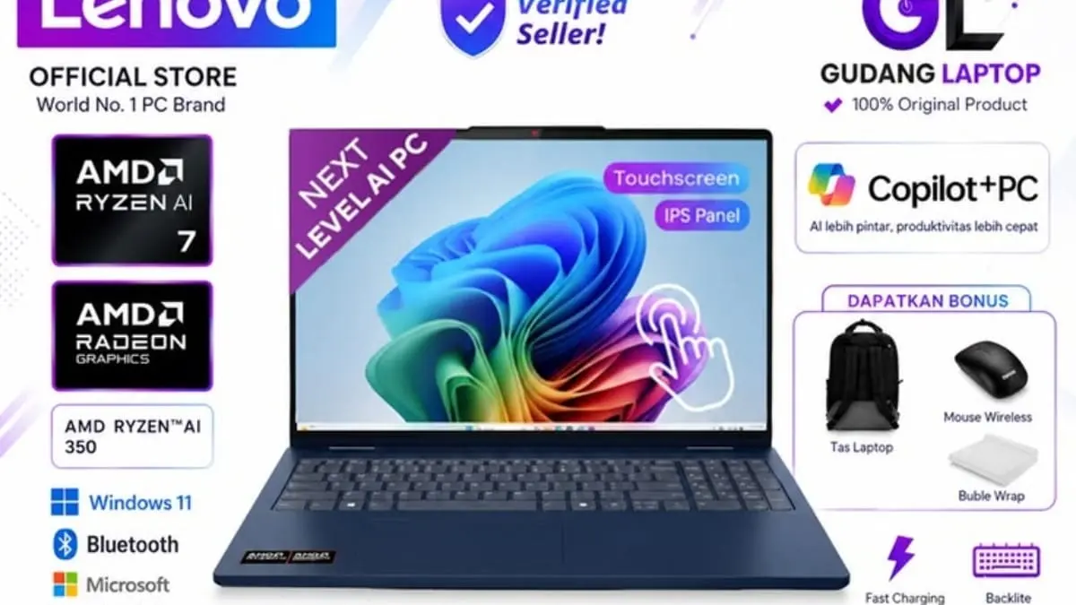 Lenovo IdeaPad Slim 5i: Laptop Premium Dengan Prosesor Intel Core Ultra 5 dan Layar OLED di Harga Terjangkau