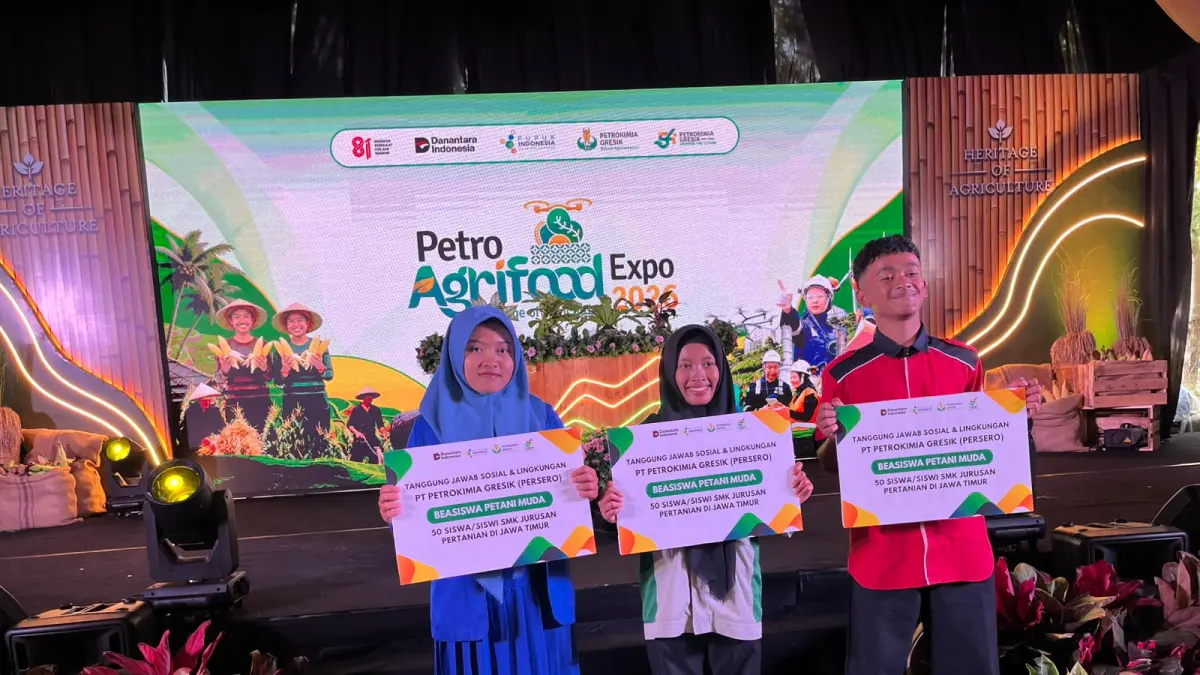 Lima Siswa SMKN 1 Kademangan Blitar Raih Beasiswa Petani Muda di Petro Agrifood Expo 2026