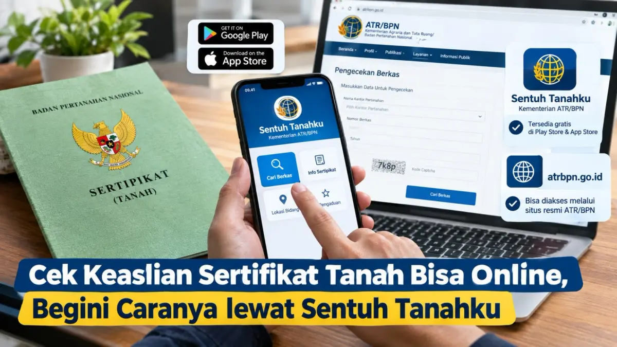 Masyarakat Blitar Kini Bisa Cek Keaslian Sertifikat Tanah Secara Online Melalui Sentuh Tanahku