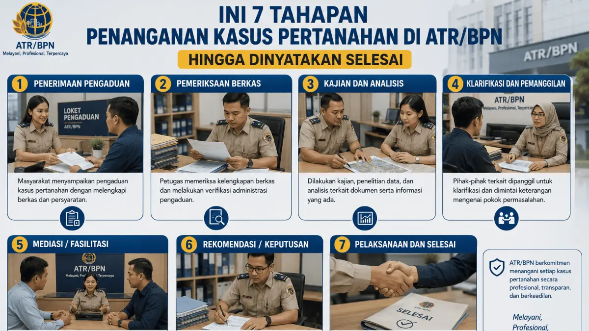 Memahami 7 Tahapan Penanganan Kasus Pertanahan oleh ATR/BPN untuk Masyarakat Blitar