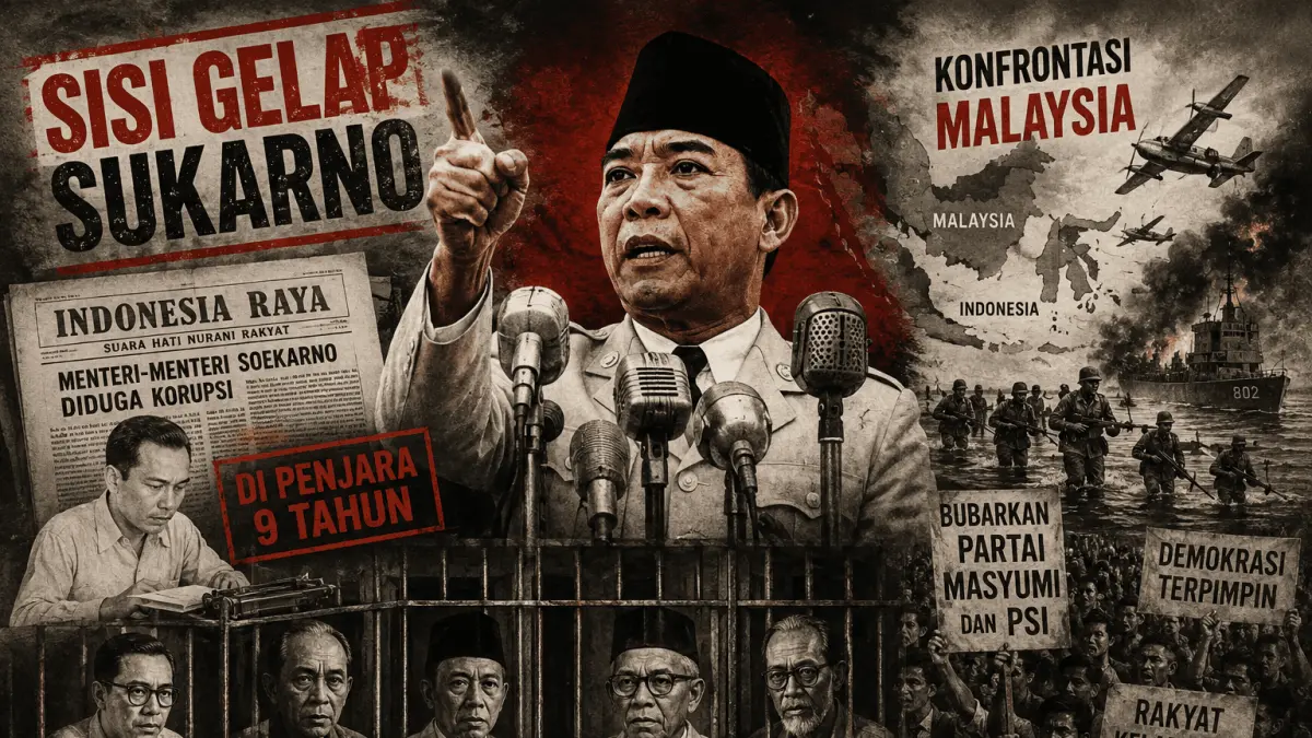 Membedah Kontroversi Demokrasi Terpimpin: Penahanan Tokoh Besar dan Kebijakan Konfrontasi Masa Soekarno