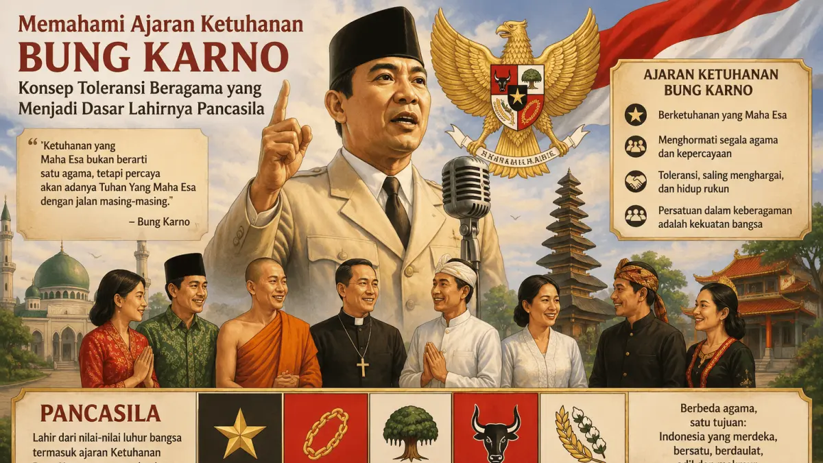 Menelusuri Ajaran Ketuhanan Bung Karno dan Nilai Toleransi dalam Pancasila