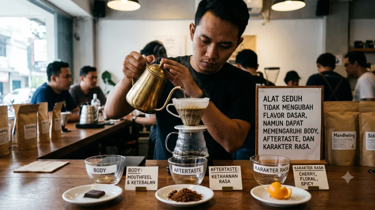 Menelusuri Peran Alat Seduh dalam Karakteristik Rasa Kopi di Blitar