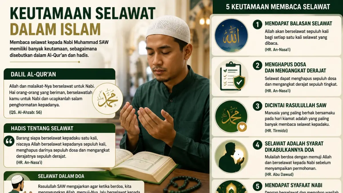 Menggali Keutamaan Selawat: Rangkuman Balasan dari Allah dan Peningkatan Derajat bagi Umat Islam