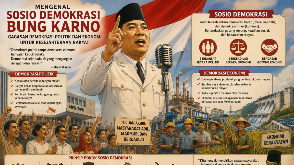 Menggali Pemikiran Sosio Demokrasi Bung Karno: Pilar Kesejahteraan Rakyat di Blitar