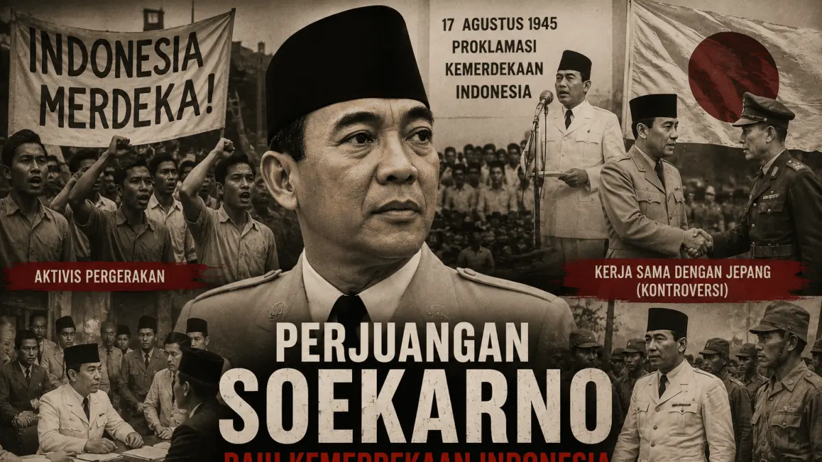Menggali Sejarah Perjuangan Soekarno: Kerja Sama dengan Jepang dan Momentum Kemerdekaan Indonesia