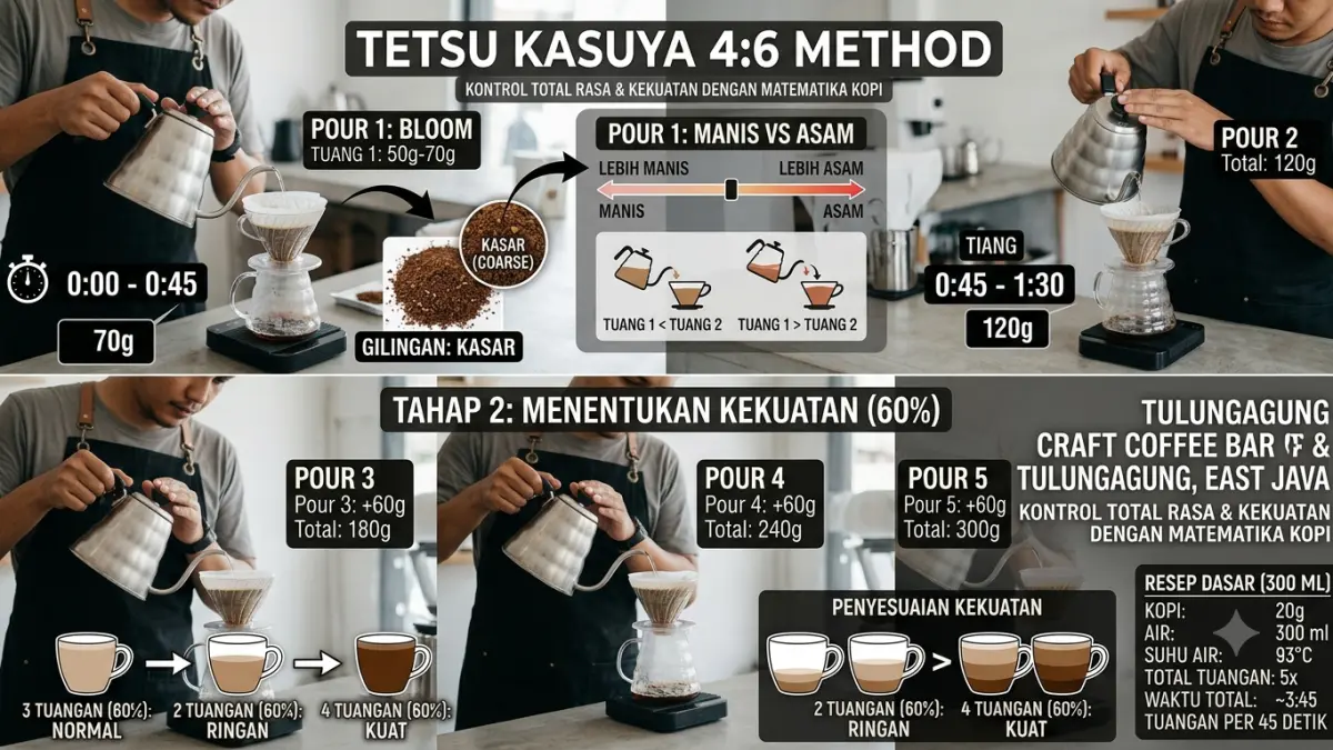 Menikmati Kopi dengan Metode 4:6 Tetsu Kasuya: Seni dalam Penyeduhan