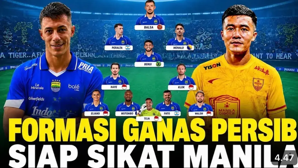 Menjelang Pertandingan: Prediksi Line Up Persib Bandung Menghadapi Manila Digger