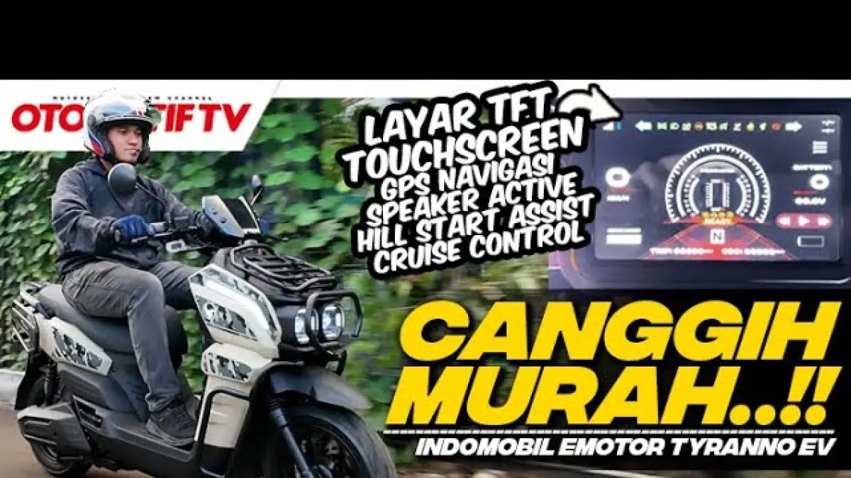 Motor Listrik Tyranno Resmi Diluncurkan dengan Harga Terjangkau dan Fitur Premium