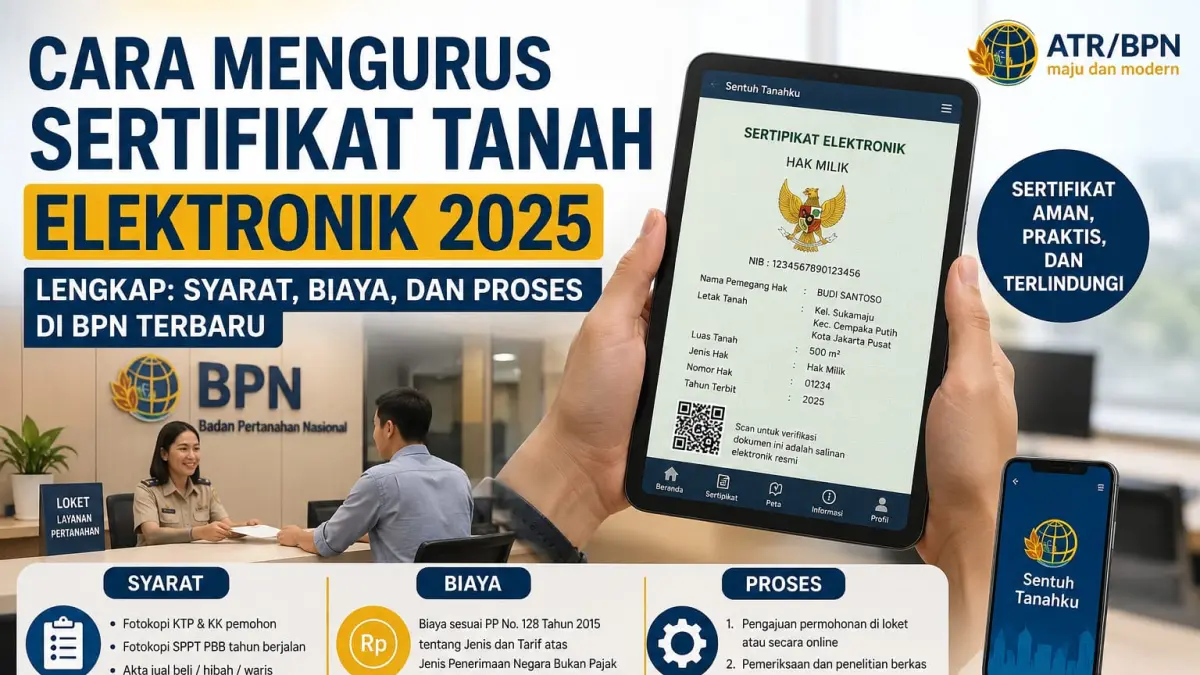 Panduan Lengkap Mengurus Sertifikat Tanah Elektronik di Blitar: Syarat, Proses, dan Biaya