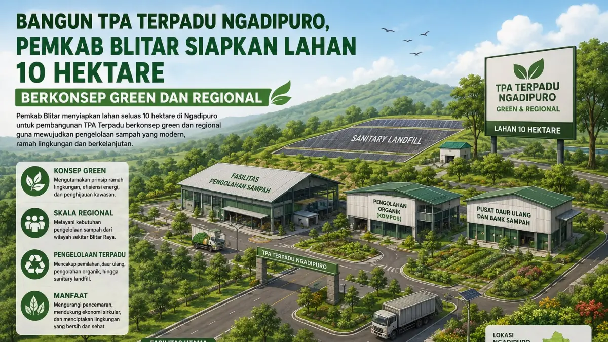 Pembangunan TPA Terpadu Ngadipuro: Solusi Hijau untuk Pengelolaan Sampah di Blitar