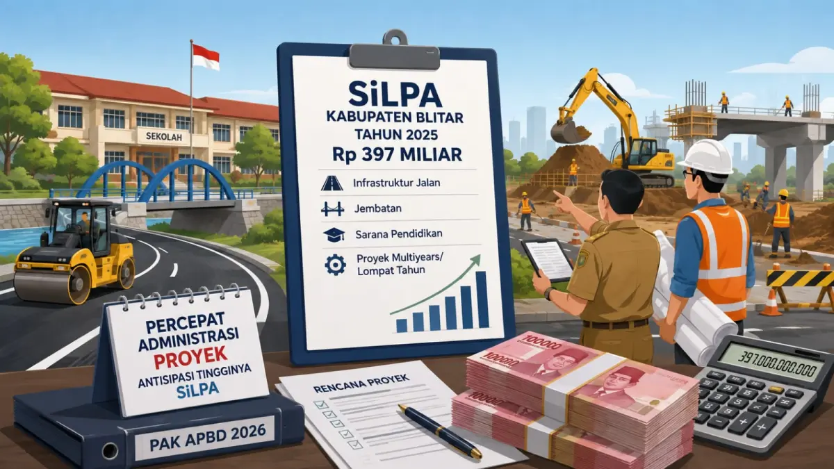 Pemkab Blitar Percepat Administrasi Proyek untuk Minimalkan SiLPA yang Mencapai Rp397 Miliar