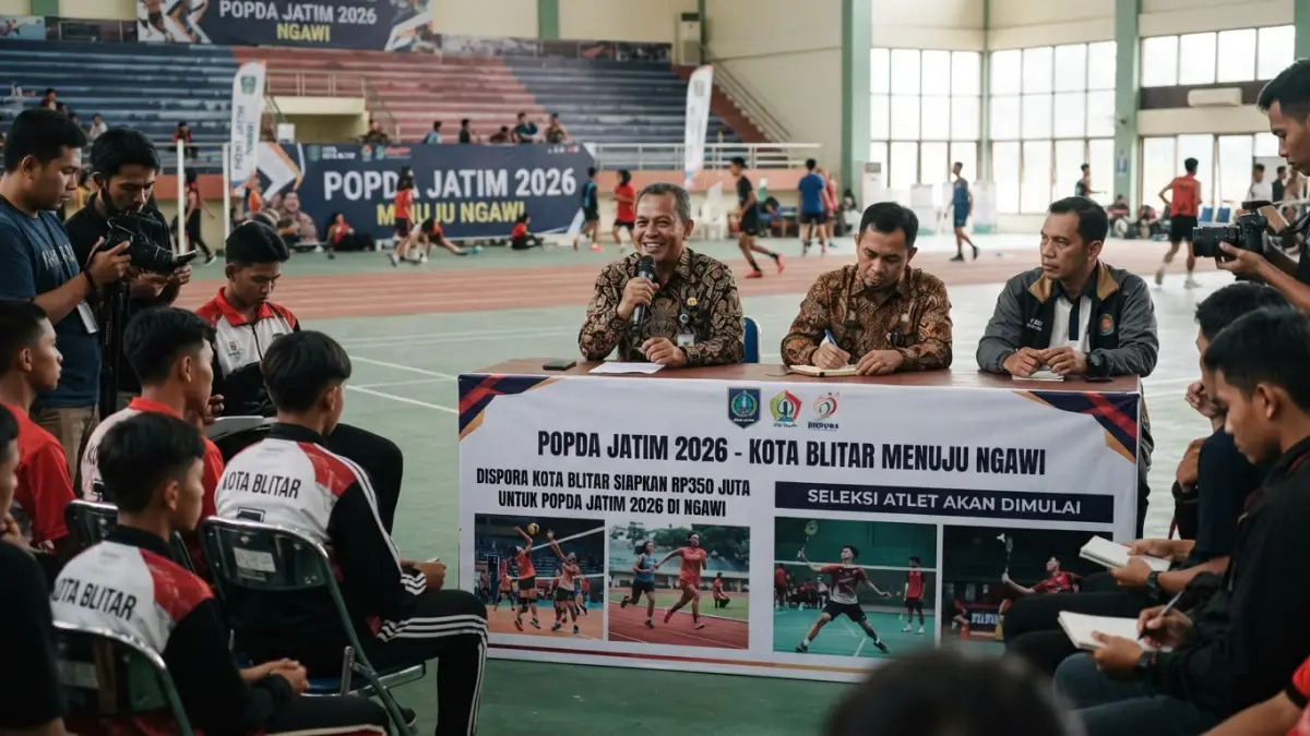 Pemkot Blitar Siapkan Rp350 Juta untuk POPDA Jatim 2026 di Ngawi, Seleksi Atlet Dimulai